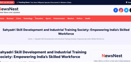 sahyadri skill development and industrial trainning society #ssdits