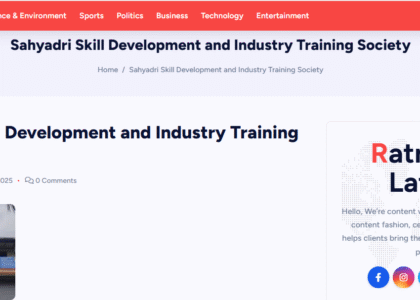 sahyadri skill development and industrial training society, #ssdits